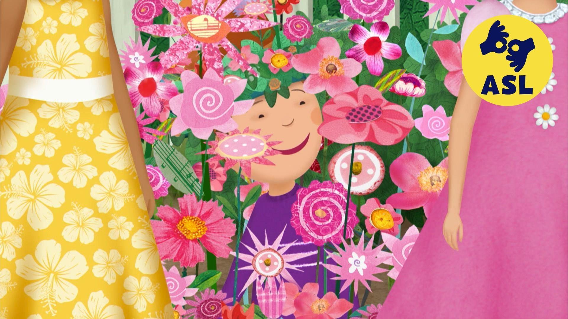 Pinkalicious and Peter cheer up an unhappy parrot. / Peter learns the art of camouflage.