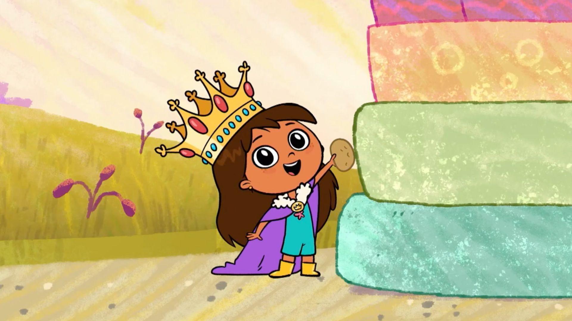 Rosie rescues her doll before it’s donated./Rosie & Gatita help as volunteers.