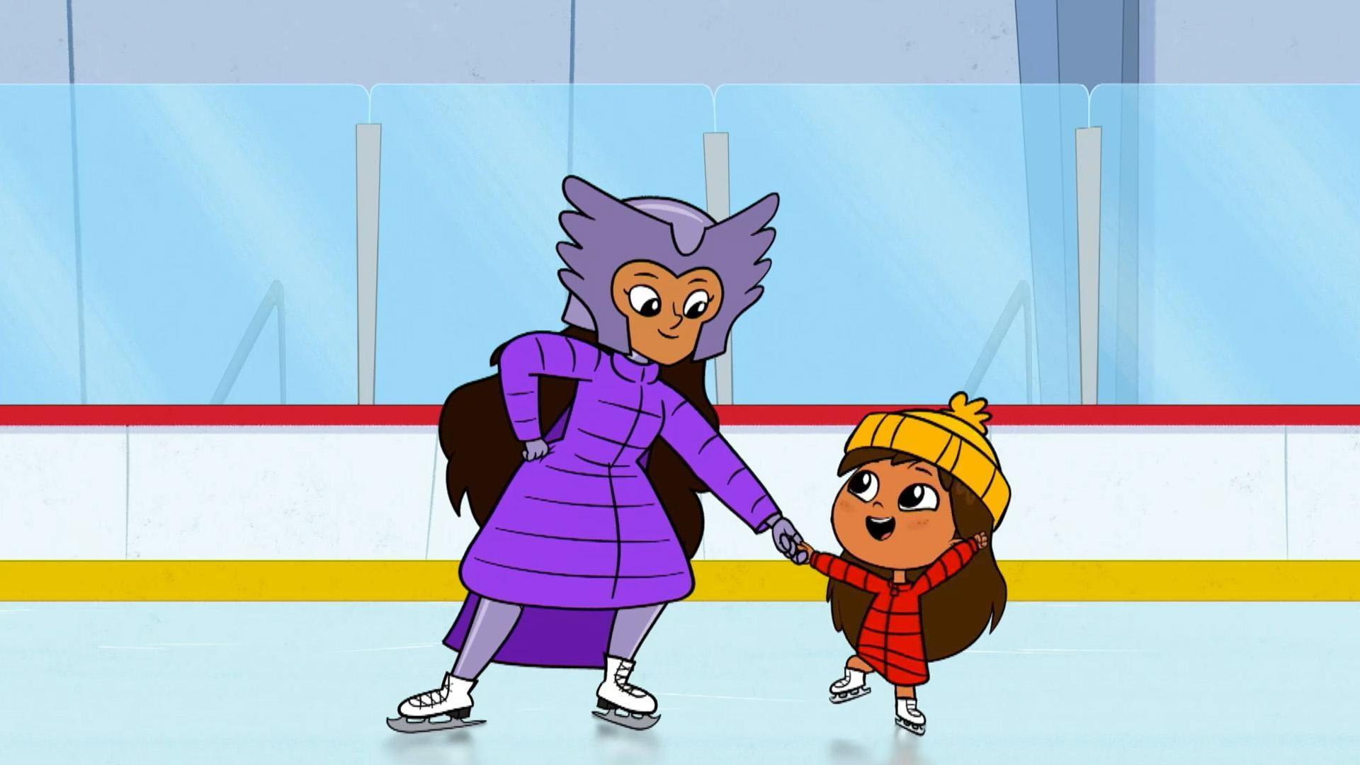 The Fuentes’ go ice skating.  / The Fuentes’ go to the desert to watch a meteor shower.