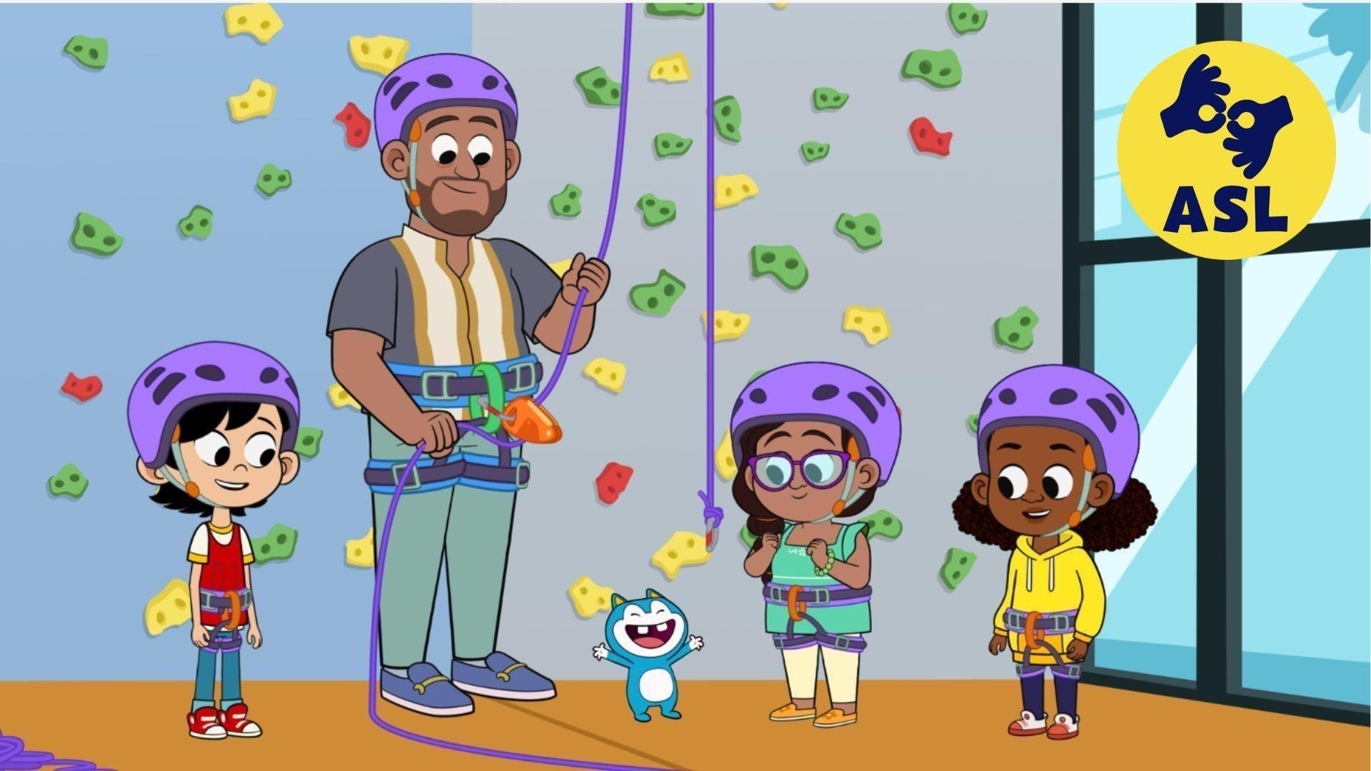 Lyla overcomes rock-climbing fears. / The twins create a game about Black inventors.