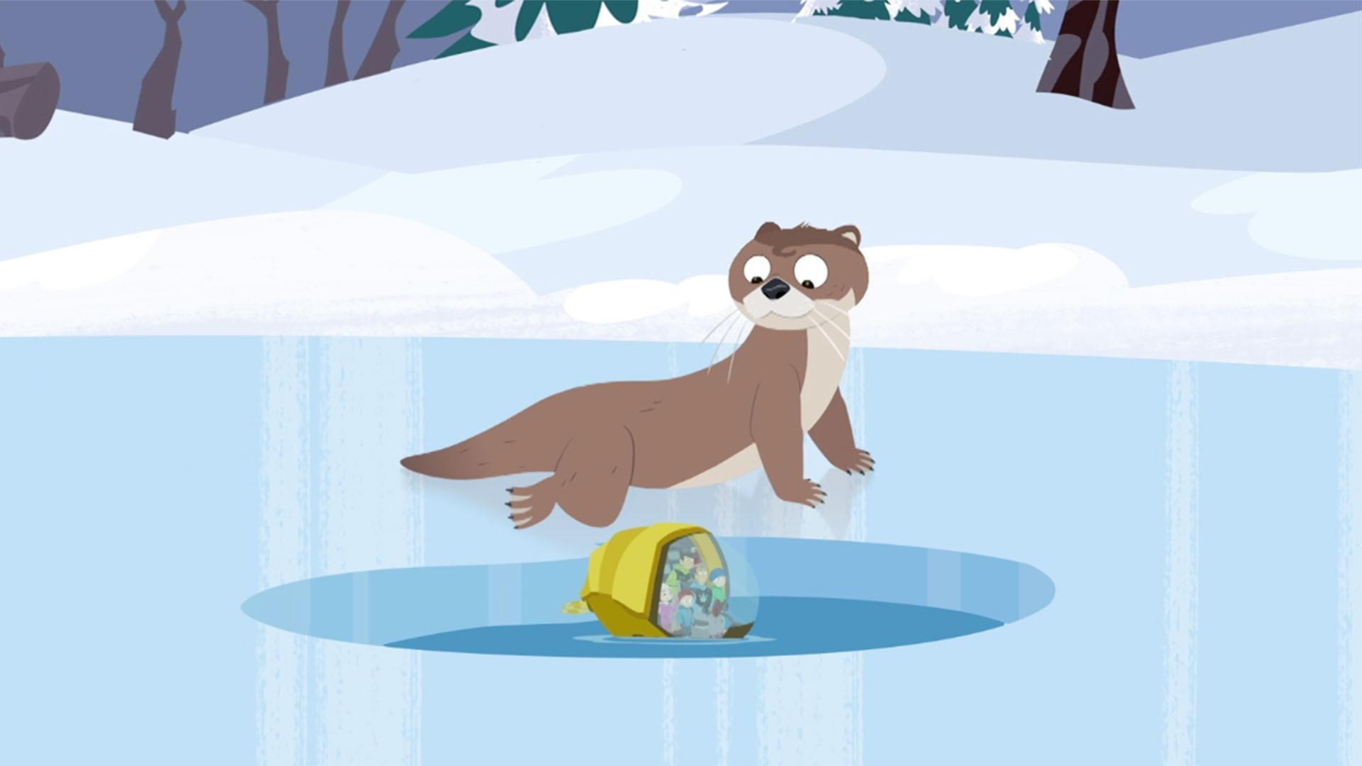 The Kratts go on an underwater adventure to see how pond animals survive in the winter.