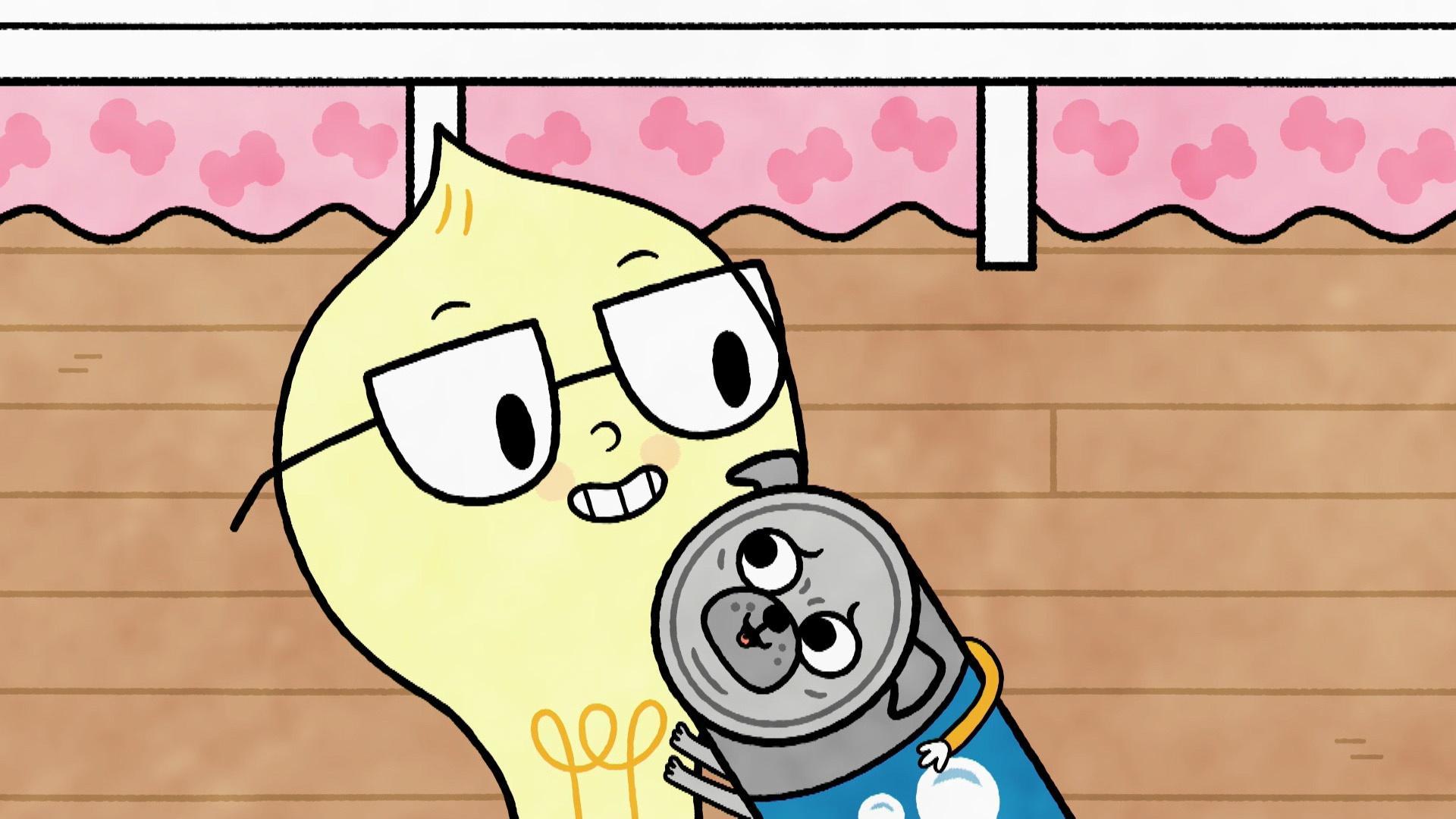 Watt, Windy, Sally, and Piper volunteer at a dog shelter.